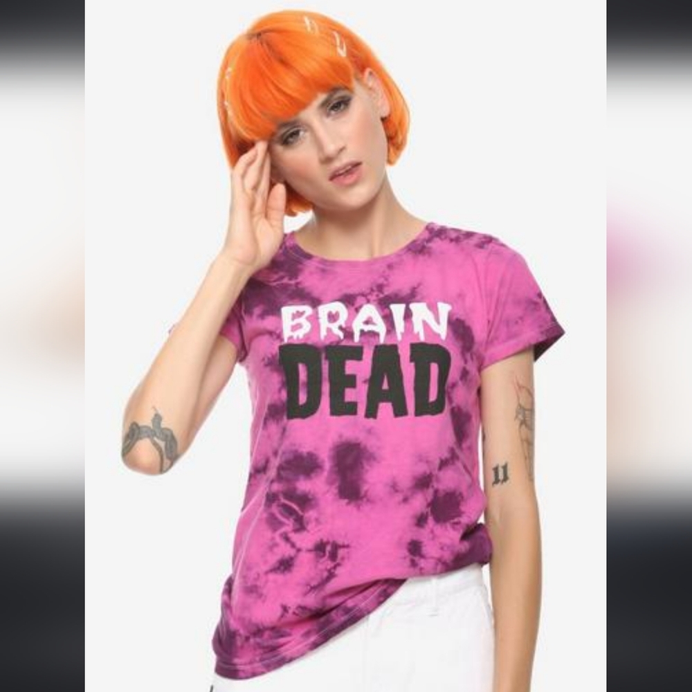Purple Tie-Dye Brain Dead Girls T Shirt